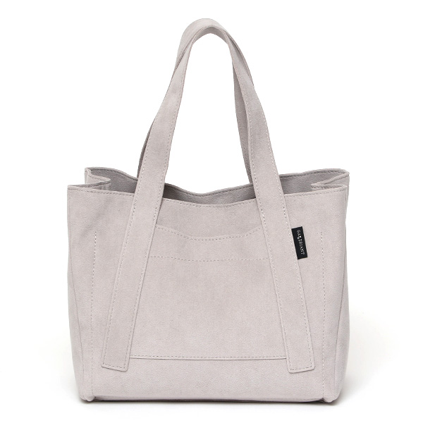 ガレリアント(GALLERIANT) スエード ウォッシャブル ミニトート バッグ ライトグレー