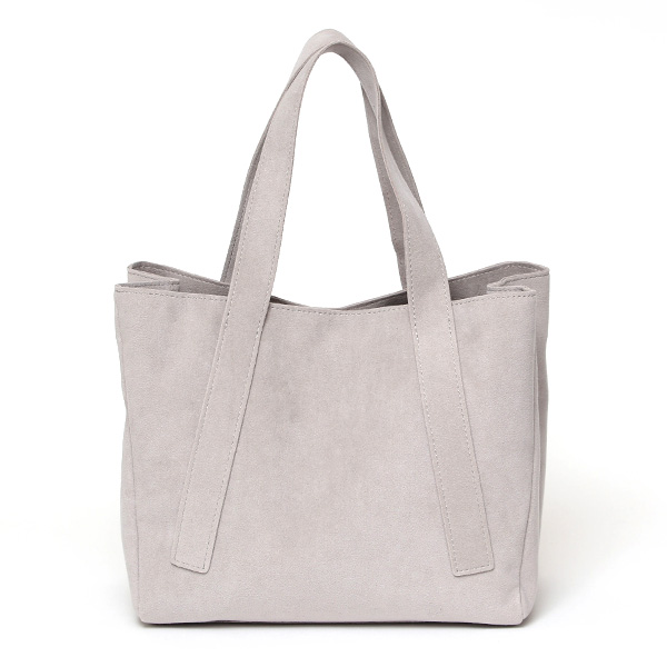  ミニトート メンズ レディース 小さめ 洗える バッグ 軽い スエード シンプル かばん おしゃれ ライトグレー グレー グレイ 灰色 お弁当 バッグ トートバッグ ブランド 自立 ペットボトル 収納 通勤 通学 鞄 ガレリアント(GALLERIANT)