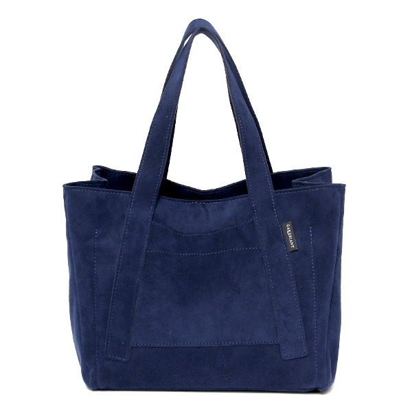 ガレリアント(GALLERIANT) スエード ウォッシャブル ミニトート バッグ ネイビー