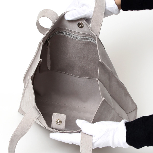  トートバッグ メンズ ブランド スエード 洗濯可能 レディース バッグ かわいい 軽い おしゃれ ライトグレー グレー グレイ 灰色 A4サイズ トート 仕事用 通勤 通学 男性 女性 洗える かばん エコ素材 鞄 ガレリアント(GALLERIANT)