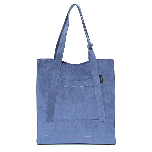 ガレリアント(GALLERIANT) スエード ウォッシャブル A4 ミニトート バッグ ブルーグレー