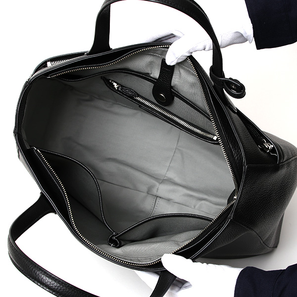  ビジネストート メンズ トートバッグ ブランド 本革 レザー ファスナー付き 上品 大容量 通勤 通学 鞄 ブラック 黒 黒色 レディース カジュアル オフィス PC収納 バッグ おしゃれ シンプル 男女兼用 ガレリアント(GALLERIANT)