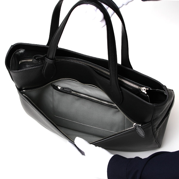  ビジネストート メンズ トートバッグ ブランド 本革 レザー ファスナー付き 上品 大容量 通勤 通学 鞄 ブラック 黒 黒色 レディース カジュアル オフィス PC収納 バッグ おしゃれ シンプル 男女兼用 ガレリアント(GALLERIANT)