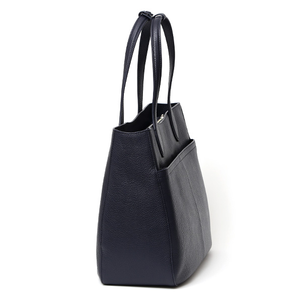 ビジネストート メンズ トートバッグ ブランド 本革 レザー ファスナー付き 上品 大容量 通勤 通学 鞄 ブルー ネイビー 青色 レディース カジュアル オフィス PC収納 バッグ おしゃれ シンプル 男女兼用 ガレリアント(GALLERIANT)