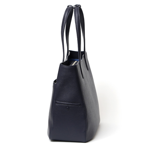 ビジネストート メンズ トートバッグ ブランド 本革 レザー ファスナー付き 上品 大容量 通勤 通学 鞄 ブルー ネイビー 青色 レディース カジュアル オフィス PC収納 バッグ おしゃれ シンプル 男女兼用 ガレリアント(GALLERIANT)