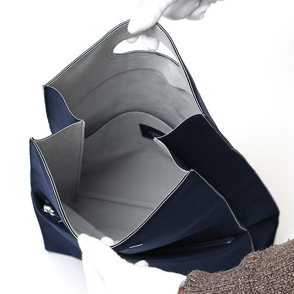  クラッチバッグ トート ショッパー メンズ レディース 洗濯可能 バッグ ウォッシャブル スエード ブルー ネイビー 青色 コンパクト おしゃれ ギフト 東レ 新素材 日本製 ブランド GGF-2403 ガレリアント(GALLERIANT)