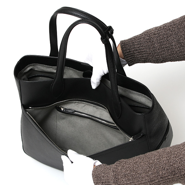  トートバッグ メンズ 本革 ビジカジ 軽い トート サフィアーノ レザー A4収納 パソコン タブレット ブラック 黒 黒色 シンプル 大容量 カジュアル バッグ おしゃれ 男女兼用 GLS-3833 ガレリアント(GALLERIANT)