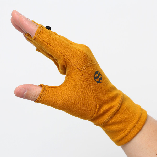 手袋 メンズ 防寒 日本製 ブランド メリノウール イエロー 黄色 男性 自転車 ビジネス スーツ 自転車通勤 タッチパネル スマホ操作可能 プレゼント クリスマス ギフト handson grip(ハンズオングリップ) Hobo 1J