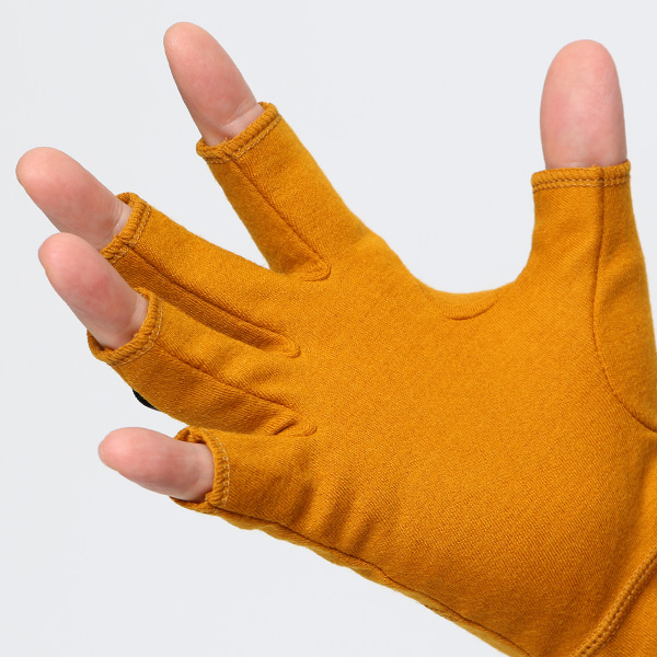  手袋 メンズ 防寒 日本製 ブランド メリノウール イエロー 黄色 男性 自転車 ビジネス スーツ 自転車通勤 タッチパネル スマホ操作可能 プレゼント クリスマス ギフト handson grip(ハンズオングリップ) Hobo 1J