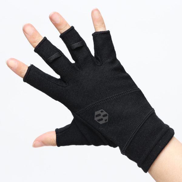  手袋 レディース 防寒 日本製 ブランド メリノウール ブラック 黒 黒色 女性 自転車 ビジネス スーツ 自転車通勤 タッチパネル スマホ操作可能 プレゼント クリスマス ギフト handson grip(ハンズオングリップ) Hobo 1J