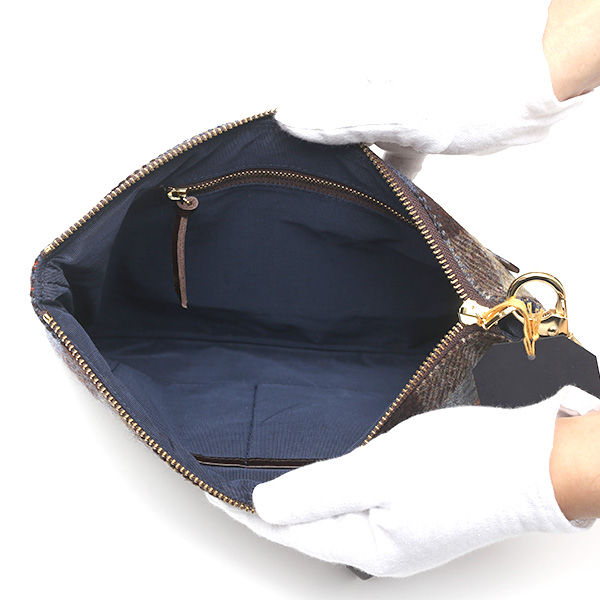 ハリスツイード(Harris Tweed) バッグ クラッチバッグ 鞄 カバン ブラウン 茶 茶色