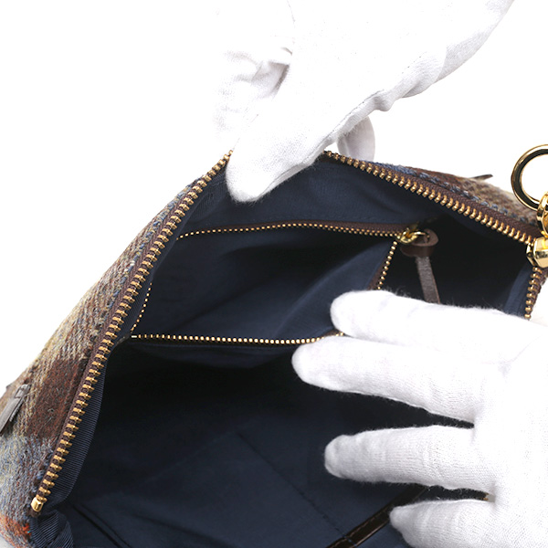 ハリスツイード(Harris Tweed) バッグ クラッチバッグ 鞄 カバン ブラウン 茶 茶色