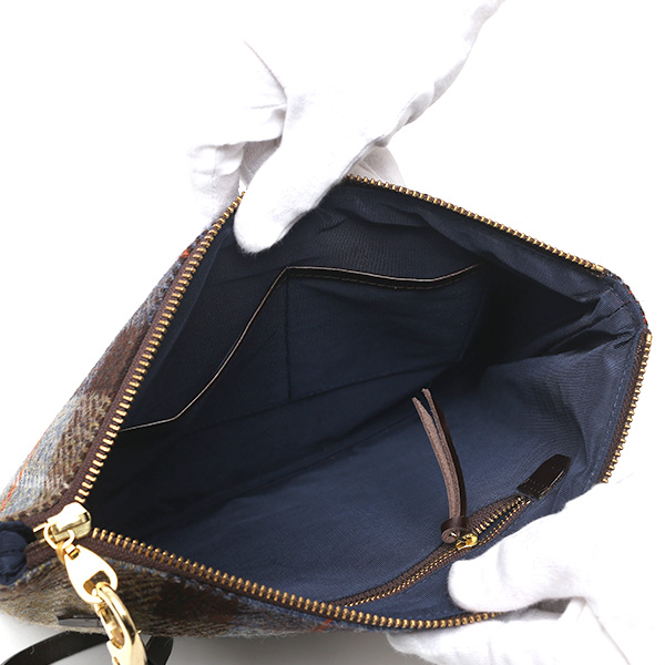 ハリスツイード(Harris Tweed) バッグ クラッチバッグ 鞄 カバン ブラウン 茶 茶色