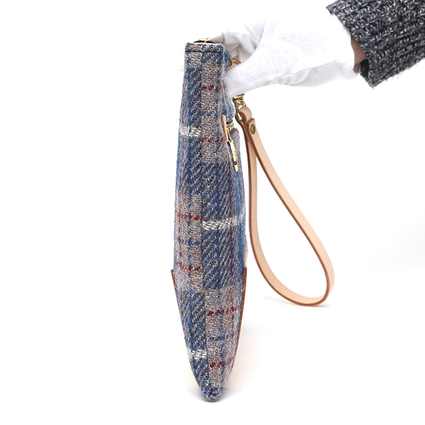 ハリスツイード(Harris Tweed) バッグ クラッチバッグ 鞄 カバン ブルー ネイビー 青色