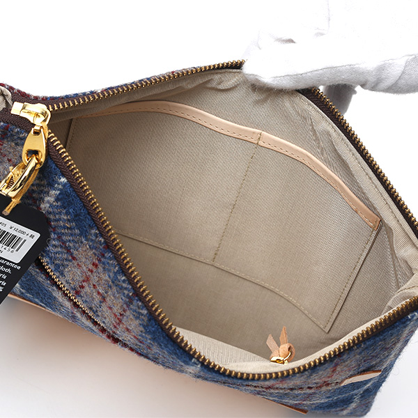 ハリスツイード(Harris Tweed) バッグ クラッチバッグ 鞄 カバン ブルー ネイビー 青色