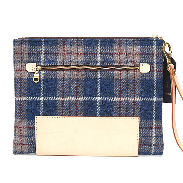 ハリスツイード(Harris Tweed) バッグ クラッチバッグ 鞄 カバン ブルー ネイビー 青色