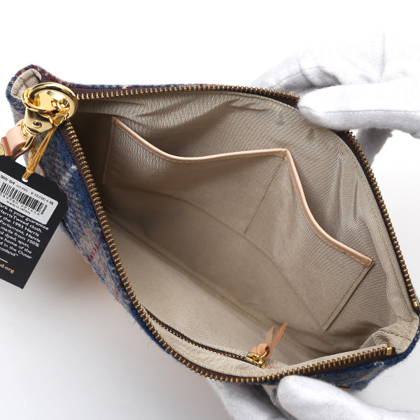 ハリスツイード(Harris Tweed) バッグ クラッチバッグ 鞄 カバン ブルー ネイビー 青色