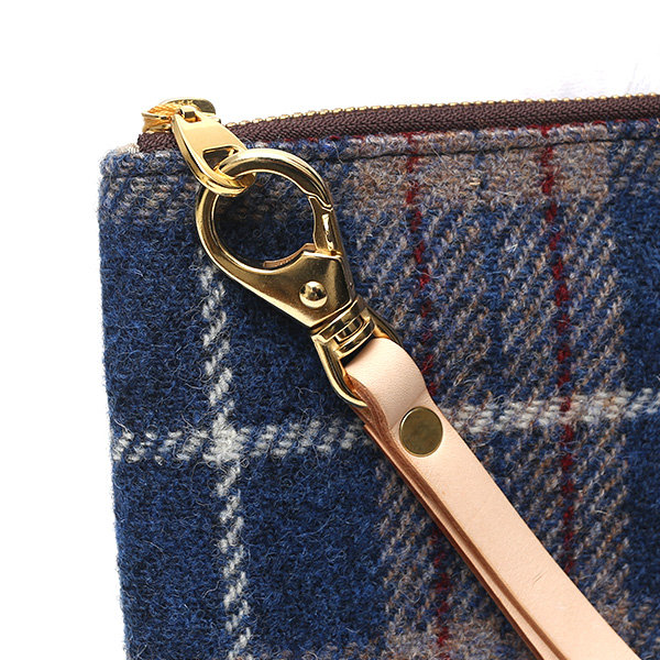 ハリスツイード(Harris Tweed) バッグ クラッチバッグ 鞄 カバン ブルー ネイビー 青色