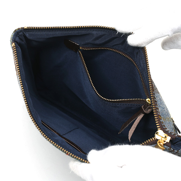  ハリスツイード(Harris Tweed) バッグ クラッチバッグ 鞄 カバン グリーン 緑色 