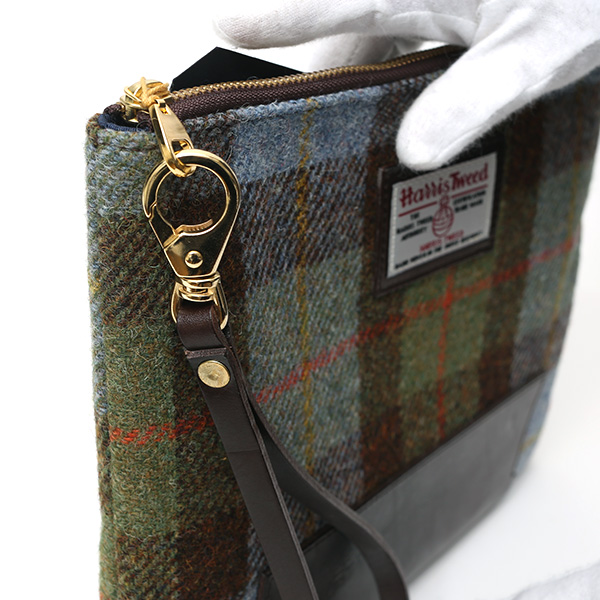  ハリスツイード(Harris Tweed) バッグ クラッチバッグ 鞄 カバン グリーン 緑色 