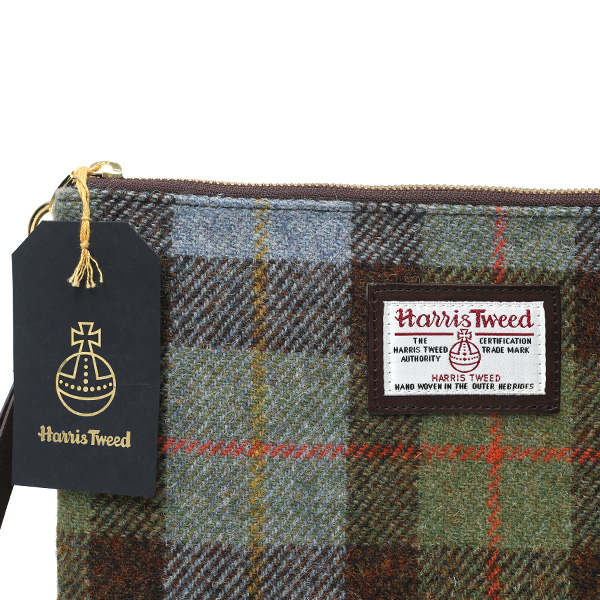  ハリスツイード(Harris Tweed) バッグ クラッチバッグ 鞄 カバン グリーン 緑色 