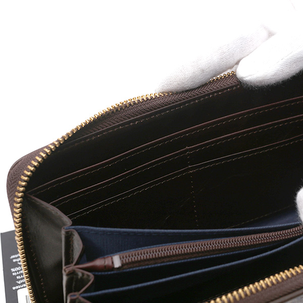  ハリスツイード(Harris Tweed) 財布 長財布 ラウンドファスナー ラウンドジップ ブラウン 茶 茶色 