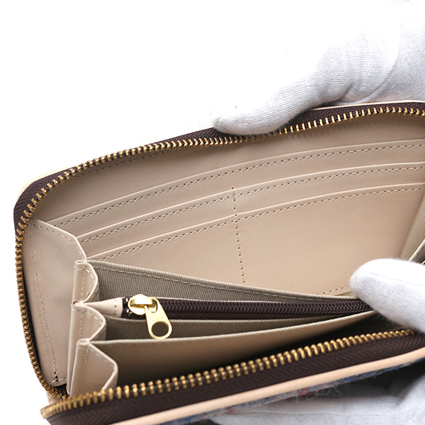  ハリスツイード(Harris Tweed) 財布 長財布 ラウンドファスナー ラウンドジップ ブルー ネイビー 青色 