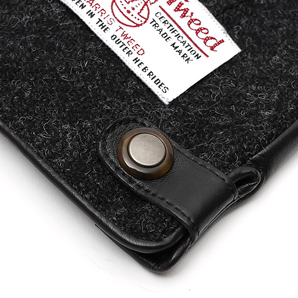 ハリスツイード(Harris Tweed) 手袋 メンズ 本革 レザー ブラック 黒 黒色 スマホ対応 シープスキン(羊革) グローブ KURODA(クロダ)