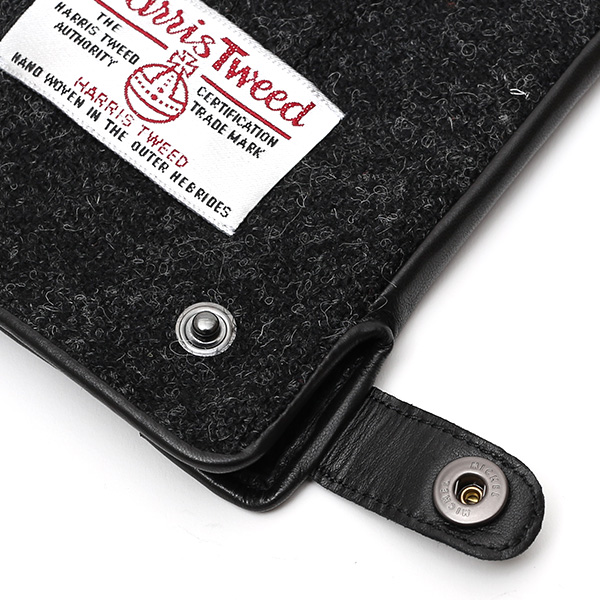 ハリスツイード(Harris Tweed) 手袋 メンズ 本革 レザー ブラック 黒 黒色 スマホ対応 シープスキン(羊革) グローブ KURODA(クロダ)