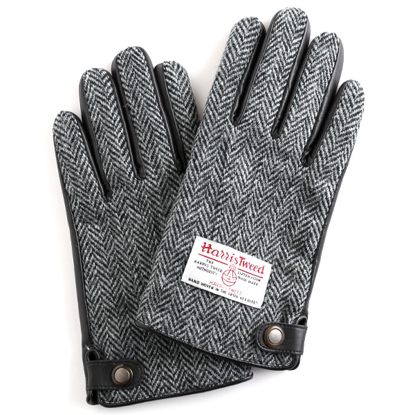 ハリスツイード(Harris Tweed) クロダ スマホ対応 手袋 グレー
