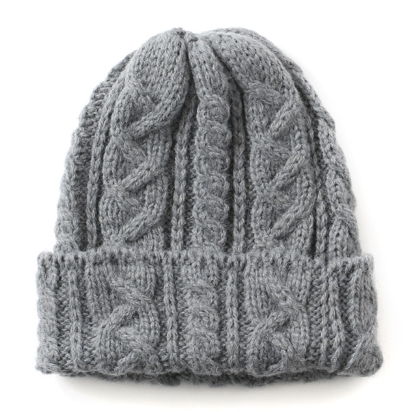 HIGHLAND2000 アルパカ80％ ボブキャップ チャコール