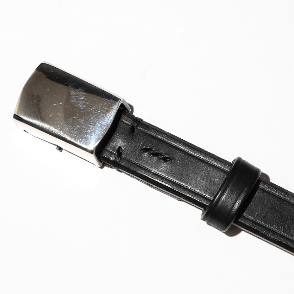  バックルベルト 本革 UKサドルレザー 25mm ブライドルレザー イギリス ベイカー社 真鍮バックル 銀 ブラック 黒 黒色 レザーベルト 細め 本革ベルト 化粧箱 ギフト プレゼント 男性 日本製 ブランド Cr-1005N 池之端銀革店