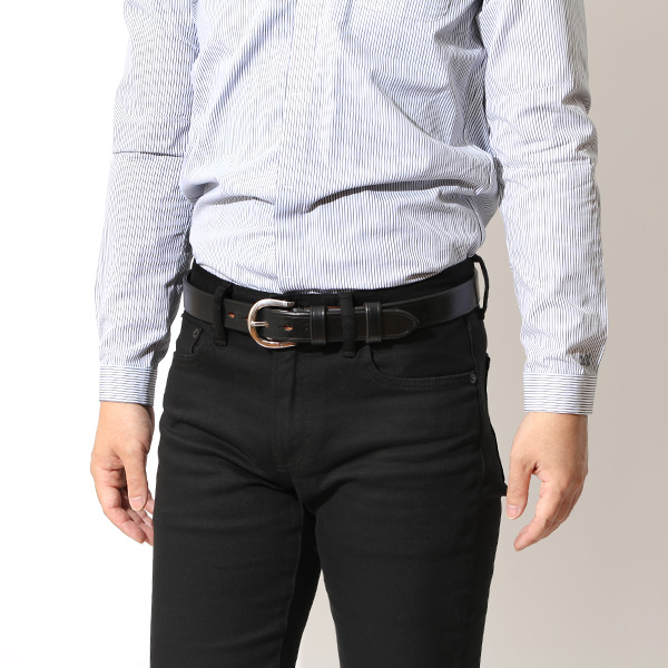  ベルト 本革 真鍮 バックル 馬蹄 32mm 日本製 ベイカー社製 UKサドルレザー ベルト 太め シルバー ブラック 黒 黒色 化粧箱 プレゼント ギフト 彼氏 夫 男性 ワイルド カジュアル おしゃれ ブランド Cr-1006 池之端銀革店