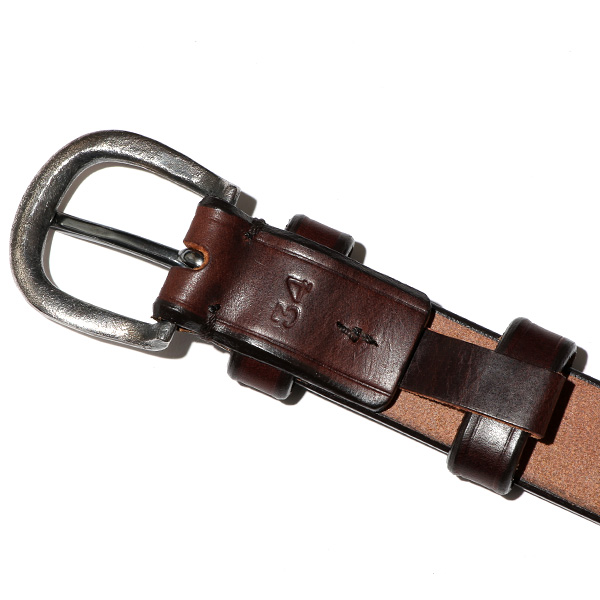 ベルト 本革 真鍮 バックル 馬蹄 32mm 日本製 ベイカー社製 UKサドルレザー ベルト 太め シルバー ブラウン 茶 茶色 化粧箱 プレゼント ギフト 彼氏 夫 男性 ワイルド カジュアル おしゃれ ブランド Cr-1006 池之端銀革店