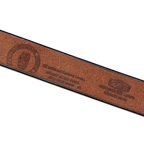 ベルト 本革 真鍮 バックル 馬蹄 32mm 日本製 ベイカー社製 UKサドルレザー ベルト 太め シルバー ブラウン 茶 茶色 化粧箱 プレゼント ギフト 彼氏 夫 男性 ワイルド カジュアル おしゃれ ブランド Cr-1006 池之端銀革店