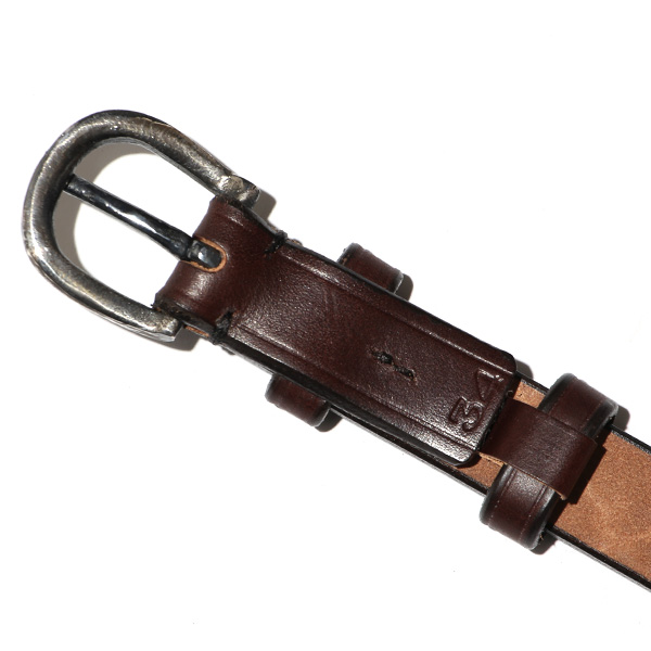  レザーベルト ブランド 日本 バックルベルト 25mm 革 カジュアル ビジカジ 英国 サドルレザー 真鍮 職人 ブラウン 茶 茶色 ベルト 馬蹄バックル おしゃれ 男性 誕生日 プレゼント クリスマス 化粧箱 Cr-1006N 池之端銀革店