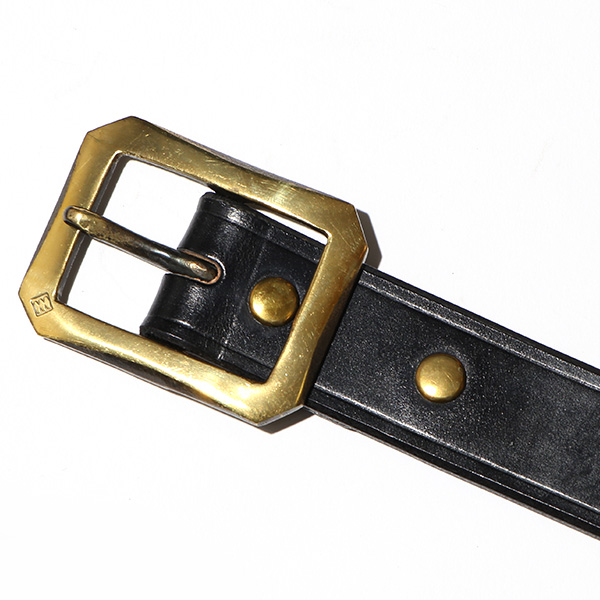 ブライドルレザー ベルト ブランド 革 メンズ バックルベルト 真鍮 スクエア ゴールド 本革 おしゃれ ブラック 黒 黒色 日本製 32mm ベルト カジュアル 人気 おすすめ プレゼント イギリス レザー Cr-218 池之端銀革店