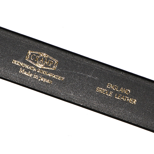 ブライドルレザー ベルト ブランド 革 メンズ バックルベルト 真鍮 スクエア ゴールド 本革 おしゃれ ブラック 黒 黒色 日本製 32mm ベルト カジュアル 人気 おすすめ プレゼント イギリス レザー Cr-218 池之端銀革店