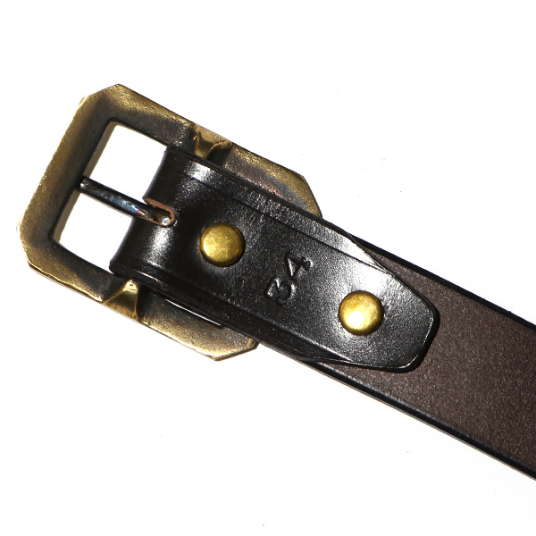 ブライドルレザー ベルト ブランド 革 メンズ バックルベルト 真鍮 スクエア ゴールド 本革 おしゃれ ダークブラウン ブラウン 茶 茶色 日本製 32mm ベルト カジュアル 人気 おすすめ プレゼント イギリス レザー Cr-218 池之端銀革店