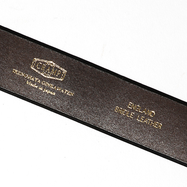 ブライドルレザー ベルト ブランド 革 メンズ バックルベルト 真鍮 スクエア ゴールド 本革 おしゃれ ダークブラウン ブラウン 茶 茶色 日本製 32mm ベルト カジュアル 人気 おすすめ プレゼント イギリス レザー Cr-218 池之端銀革店