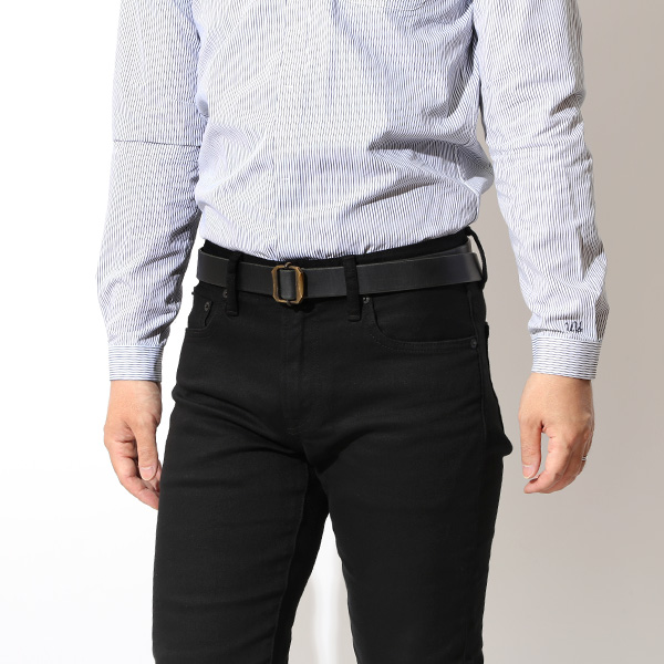  ベルト メンズ 本革 ブランド カジュアル 穴なし 無段階 おしゃれ ロングサイズ レザーベルト 日本製 ブラック 黒 黒色 真鍮 バックル ベルト 牛革 30mm プレゼント ギフト 誕生日 男性 彼氏 夫 旦那 IK-220B 池之端銀革店