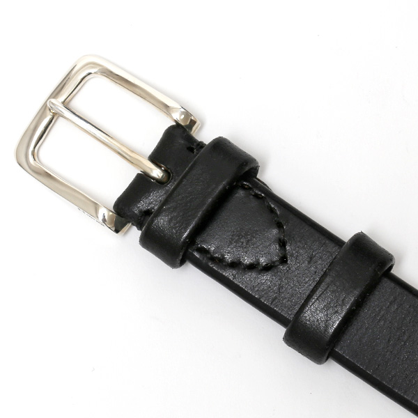 銀製バックル(シルバー925) 日本製 ベルト メンズ ブランド 本革 ブラック 黒 黒色 高級 高品質 イギリス製 ブライドルレザー レザーベルト シンプル 普通 男性 女性 レディース サイズ調整 大きい 小さい 長い 短い プレゼント ギフト 池之端銀革店