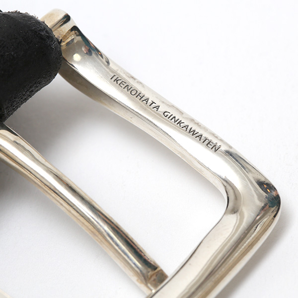 銀製バックル(シルバー925) 日本製 ベルト メンズ ブランド 本革 ブラック 黒 黒色 高級 高品質 イギリス製 ブライドルレザー レザーベルト シンプル 普通 男性 女性 レディース サイズ調整 大きい 小さい 長い 短い プレゼント ギフト 池之端銀革店