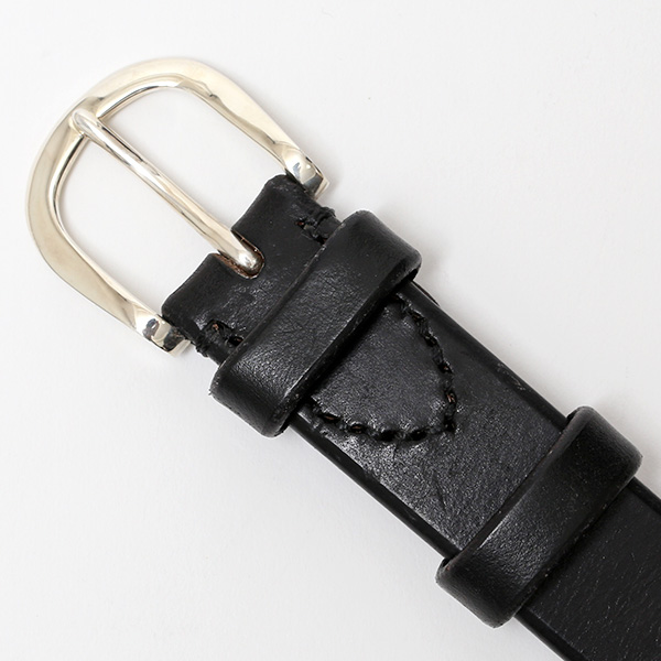  銀製バックル(シルバー925) 日本製 ベルト メンズ ブランド 本革 シンプル ブラック 黒 黒色 馬蹄 高級 高品質 ベイカー社 イギリス製 ブライドルレザー レザーベルト 男性 女性 レディース サイズ調整 大きい 小さい 長い 短い プレゼント 池之端銀革店