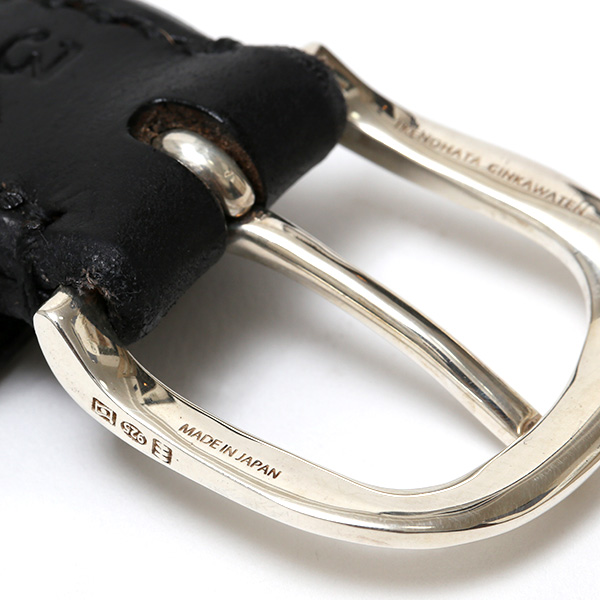  銀製バックル(シルバー925) 日本製 ベルト メンズ ブランド 本革 シンプル ブラック 黒 黒色 馬蹄 高級 高品質 ベイカー社 イギリス製 ブライドルレザー レザーベルト 男性 女性 レディース サイズ調整 大きい 小さい 長い 短い プレゼント 池之端銀革店