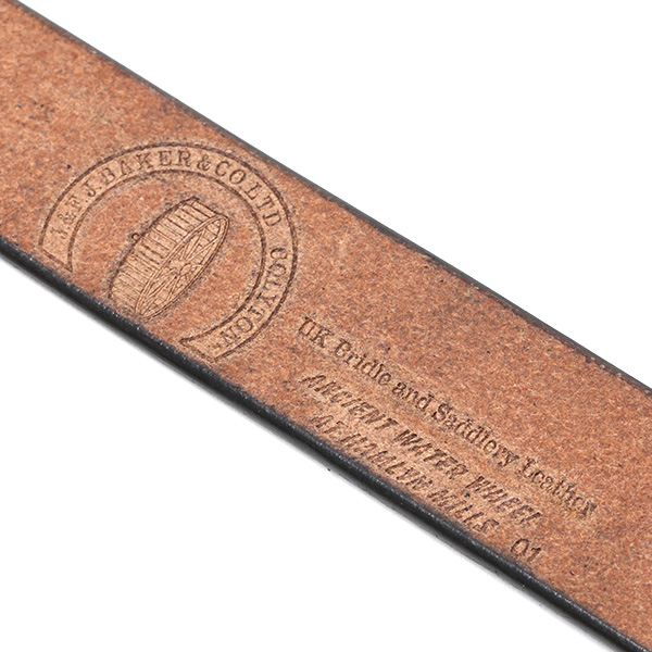  銀製バックル(シルバー925) 日本製 ベルト メンズ ブランド 本革 シンプル ブラック 黒 黒色 馬蹄 高級 高品質 ベイカー社 イギリス製 ブライドルレザー レザーベルト 男性 女性 レディース サイズ調整 大きい 小さい 長い 短い プレゼント 池之端銀革店