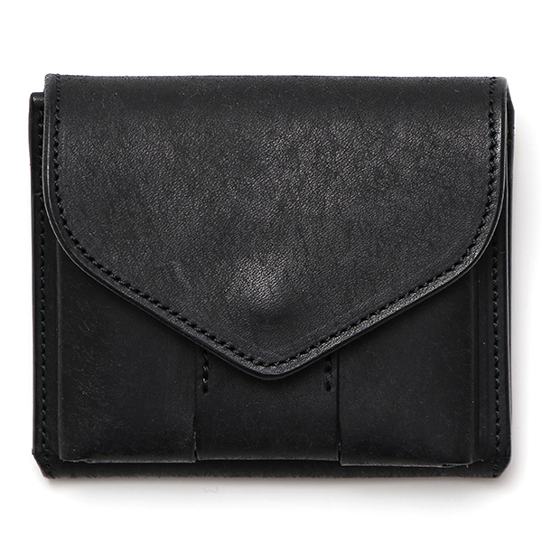 池之端銀革店 プエブロ スリムウォレット ブラック