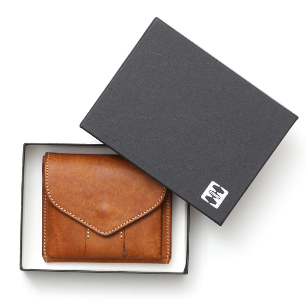  池之端銀革店 財布 プエブロ レザー スリムウォレット 二つ折り 本革 お財布 小さめ 小銭入れ ミニ財布 キャメル ブラウン 茶 茶色 シンプル 牛革 束入れ 札入れ 皮 ブランド ギフト メンズ レディース 日本製 Cramp(クランプ) Cr-602