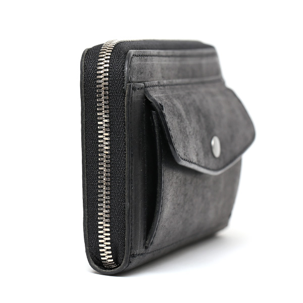  プエブロ 財布 ブランド メンズ 池之端銀革店 本革 ラウンド 財布 プエブロレザー 長財布 日本製 束入れ ブラック 黒 黒色 薄型 カード入れ お札 お財布 ロング 小銭入れ 小さめ 大容量 さいふ 日本製 Cramp(クランプ) Cr-604