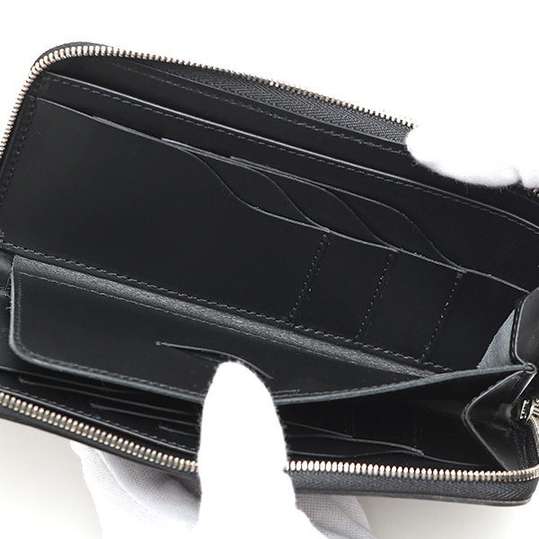  プエブロ 財布 ブランド メンズ 池之端銀革店 本革 ラウンド 財布 プエブロレザー 長財布 日本製 束入れ ブラック 黒 黒色 薄型 カード入れ お札 お財布 ロング 小銭入れ 小さめ 大容量 さいふ 日本製 Cramp(クランプ) Cr-604